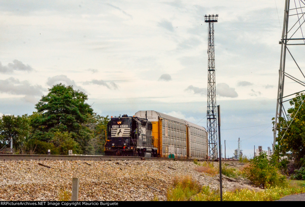 NS GP38-2 High nose Locomotive in the yard